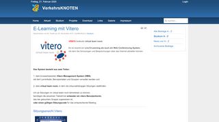 
                            9. E-Learning mit Vitero - Verkehrsknoten.de