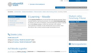 
                            3. E-Learning – Moodle - Zentraler Informatikdienst - Universität Wien