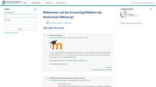 
                            11. E-Learning-Plattform der Hochschule Offenburg