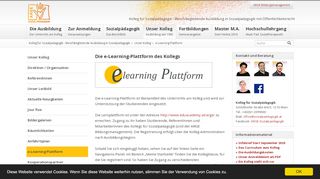
                            9. e-Learning Plattform - Kolleg für Sozialpädagogik