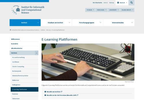 
                            12. E-Learning Plattformen - Services - Institut ... - Universität Potsdam