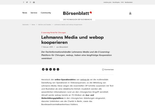 
                            9. E-Learning-Portal für Chirurgen / Lehmanns Media und webop ...