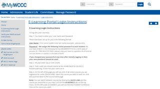 
                            10. E-Learning Portal Login Instructions | Portal