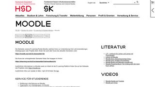 
                            6. E-Learning-Portal Moodle - Hochschule Düsseldorf