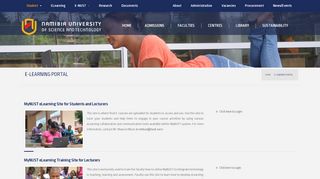 
                            2. E-learning Portal | Namibia University of Science and Technology