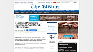 
                            10. E-learning programme launched to assist GSAT ... - Jamaica Gleaner