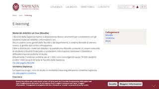 
                            3. E-learning | Sapienza Università di Roma