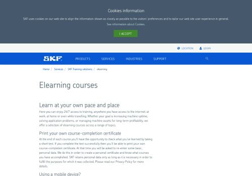 
                            9. E-learning - SKF.com