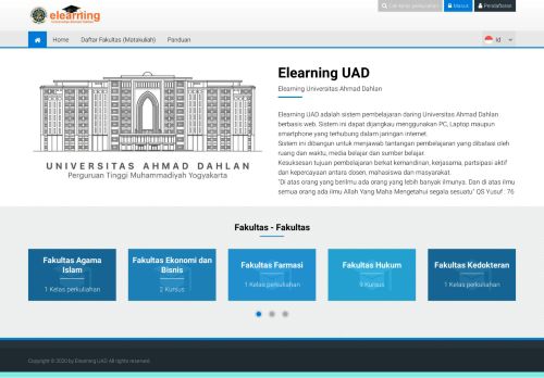
                            9. E-Learning UAD - Universitas Ahmad Dahlan