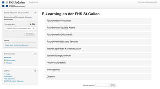 
                            6. E-Learning-Umgebung der FHS St. Gallen