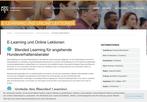 
                            10. E-Learning und Online Lektionen | ATN Tierausbildung