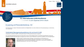 
                            6. E-Learning und Personalentwicklung - E2 - ILIAS-Konferenz