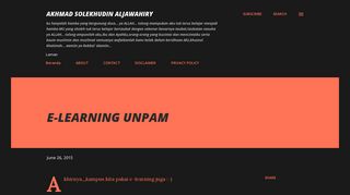 
                            3. E-LEARNING UNPAM - akhmad solekhudin aljawahiry