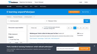 
                            11. E learning unpam Jobs, Employment | Freelancer