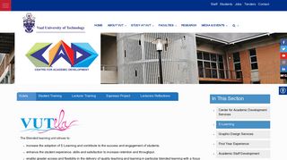 
                            2. E-Learning – Vaal University of Technology - VUT