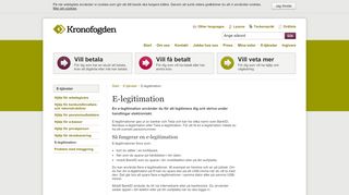 
                            3. E-legitimation | Kronofogden