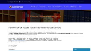 
                            10. E-Library | Distance Learning Centre