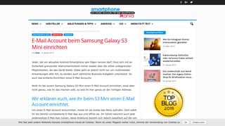 
                            5. E-Mail Account beim Samsung Galaxy S3 Mini einrichten