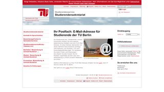 
                            7. E-Mail-Adresse für Studierende der TU Berlin