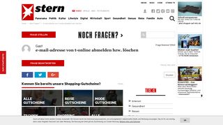 
                            12. e-mail-adresse von t-online abmelden bzw. löschen | STERN.de ...