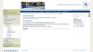 
                            9. E-Mail-Adressen — Humboldt-Universität zu Berlin