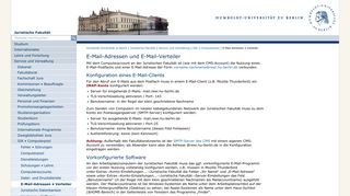 
                            6. E-Mail-Adressen und E-Mail-Verteiler - Juristische Fakultät - Humboldt ...