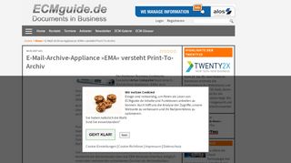 
                            13. E-Mail-Archive-Appliance »EMA« versteht Print-To-Archiv - ECMguide ...