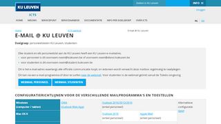 
                            2. E-mail @ KU Leuven – ICTS - Diensten