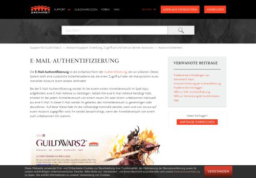 
                            8. E-Mail-Authentifizierung – Support für Guild Wars 2
