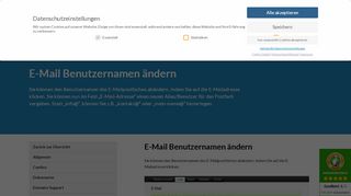 
                            4. E-Mail Benutzernamen ändern › Shop Hosting von ESTUGO