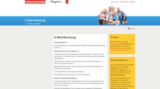 
                            12. E-Mail-Beratung - Verbraucherzentrale Bayern