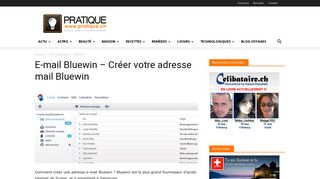 
                            13. E-mail Bluewin - Créer votre adresse mail Bluewin - Pratique.ch