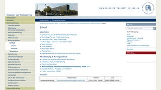 
                            4. E-Mail - Computer- und Medienservice - Humboldt-Universität zu Berlin