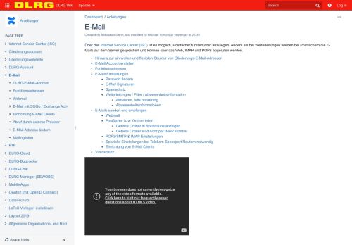 
                            2. E-Mail - Confluence Mobil - DLRG Wiki