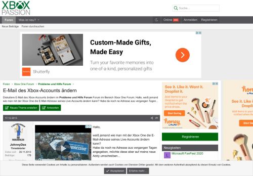 
                            6. E-Mail des Xbox-Accounts ändern - Xbox-Passion.de