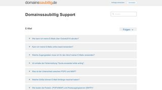 
                            3. E-Mail – Domainssaubillig Support