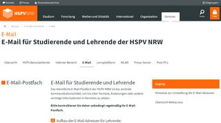 
                            4. E-Mail | E-Mail für Studierende und Lehrende der FHöV NRW