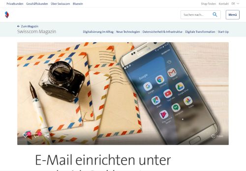 
                            3. E-Mail einrichten unter Android: So klappts | Swisscom Magazin