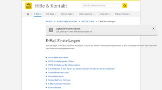 
                            5. E-Mail Einstellungen - WEB.DE Hilfe