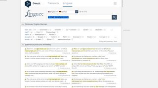 
                            10. e-mail example.com - German translation – Linguee
