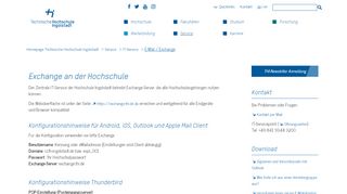 
                            5. E-Mail / Exchange - Technische Hochschule Ingolstadt