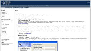 
                            7. E-Mail - Fachrichtung Chemie und Lebensmittelchemie - TU Dresden