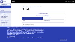 
                            6. E-mail | Faculdade de Ciências da Universidade de Lisboa