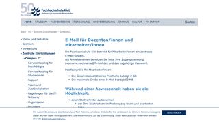 
                            2. E-Mail für Dozenten/innen und Mitarbeiter/innen | Fachhochschule Kiel