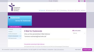 
                            6. E-Mail für Studierende - Evangelische Hochschule Nürnberg