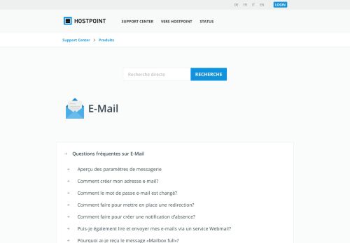 
                            5. E-Mail - Hostpoint Support Center