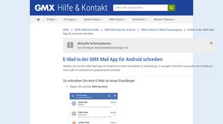
                            1. E-Mail in der GMX Mail App für Android schreiben - GMX Hilfe