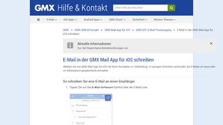 
                            10. E-Mail in der GMX Mail App für iOS schreiben - GMX Hilfe