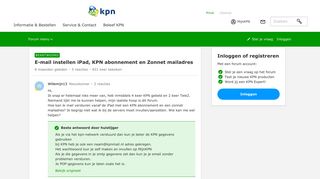 
                            8. E-mail instellen iPad, KPN abonnement en Zonnet mailadres | KPN ...