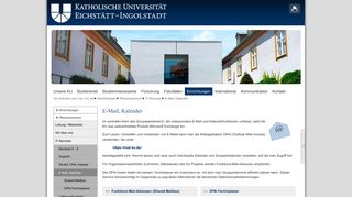 
                            3. E-Mail, Kalender - Katholische Universität Eichstätt-Ingolstadt